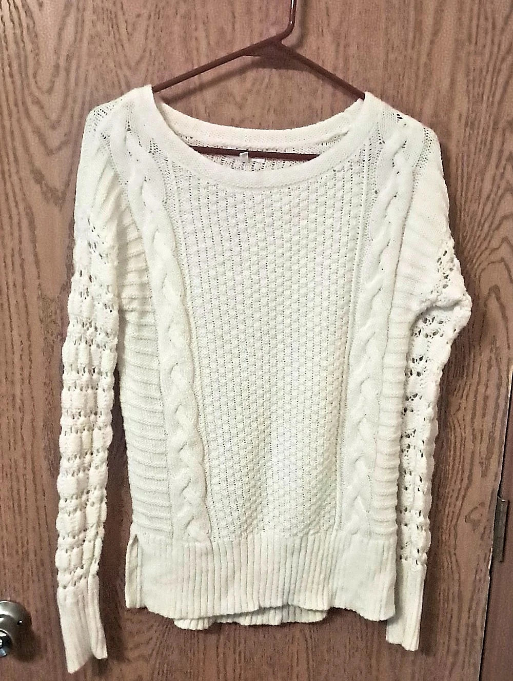 Maurices Cable Knit Sweater Cream XS